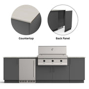 Urban Bonfire Urban Bonfire Dusk 42 Outdoor Kitchen Anthracite / Danae / Yes C-DUSK42-AN-DANAE-BCKP Outdoor Kitchen Pre-Built Bundle