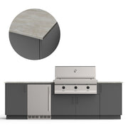 Urban Bonfire Urban Bonfire Dusk 42 Outdoor Kitchen Anthracite / Keon / No C-DUSK42-AN-KEON Outdoor Kitchen Pre-Built Bundle