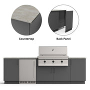 Urban Bonfire Urban Bonfire Dusk 42 Outdoor Kitchen Anthracite / Keon / Yes C-DUSK42-AN-KEON-BCKP Outdoor Kitchen Pre-Built Bundle