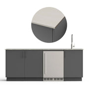 Urban Bonfire Urban Bonfire Lagoon Outdoor Kitchen Anthracite / Danae / No C-LAGOON-AN-DANAE Outdoor Kitchen Pre-Built Bundle