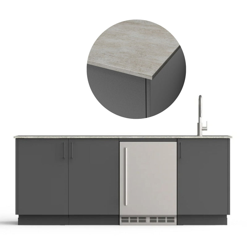 Urban Bonfire Urban Bonfire Lagoon Outdoor Kitchen Anthracite / Keon / No C-LAGOON-AN-KEON Outdoor Kitchen Pre-Built Bundle