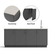 Urban Bonfire Urban Bonfire Perseid Outdoor Kitchen Anthracite / Danae / Yes C-PERSEID-AN-DANAE-BCKP Outdoor Kitchen Pre-Built Bundle