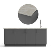 Urban Bonfire Urban Bonfire Perseid Outdoor Kitchen Anthracite / Keon / No C-PERSEID-AN-KEON Outdoor Kitchen Pre-Built Bundle