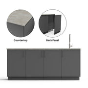 Urban Bonfire Urban Bonfire Perseid Outdoor Kitchen Anthracite / Keon / Yes C-PERSEID-AN-KEON-BCKP Outdoor Kitchen Pre-Built Bundle