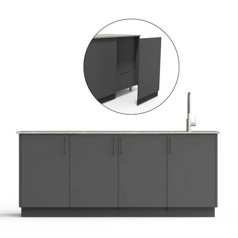 Urban Bonfire Urban Bonfire Perseid Outdoor Kitchen Anthracite / None / Yes C-PERSEID-AN-BCKP Outdoor Kitchen Pre-Built Bundle