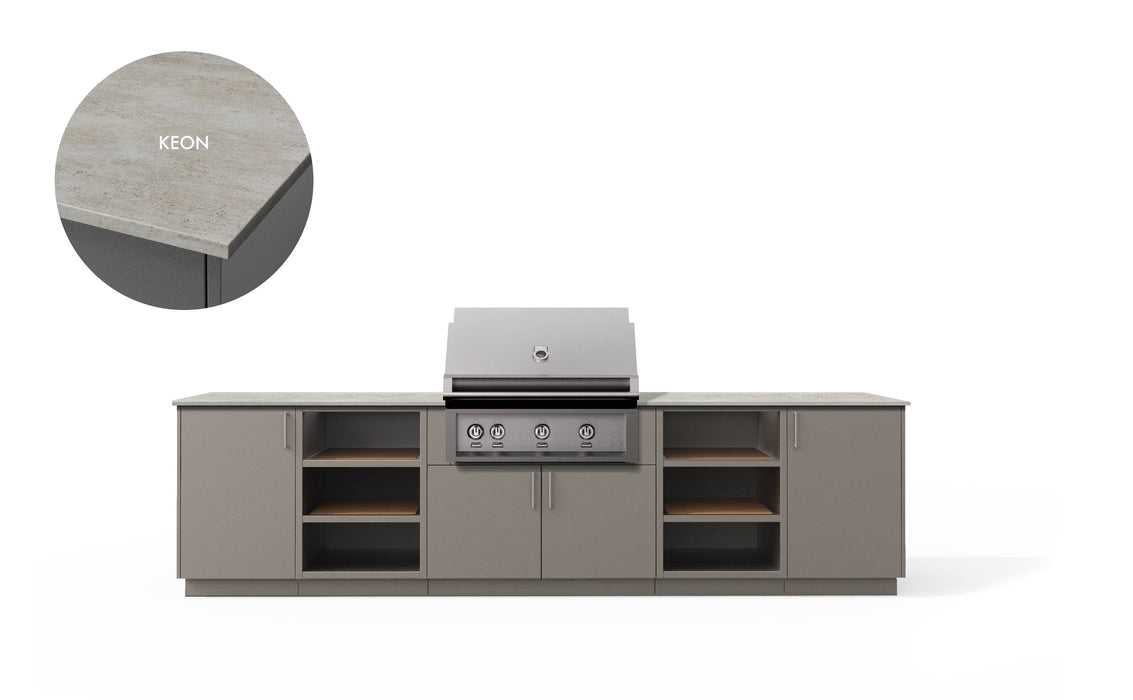 Urban Bonfire Urban Bonfire Savannah 36 Outdoor Kitchen Clay / Dekton: Keon C-SAVANNAH36-CL-KEON Outdoor Kitchen Pre-Built Bundle