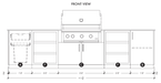 Urban Bonfire Urban Bonfire Savannah 36 Outdoor Kitchen Outdoor Kitchen Pre-Built Bundle