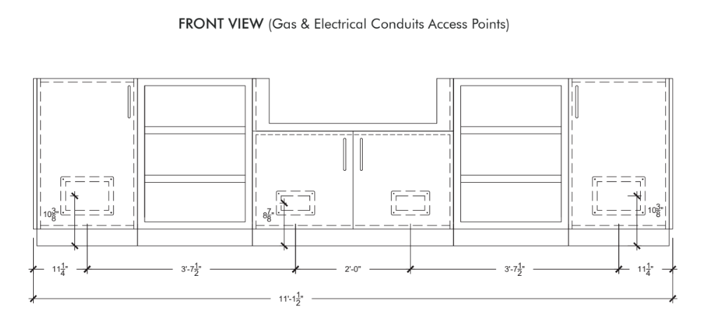 Urban Bonfire Urban Bonfire Savannah 36 Outdoor Kitchen Outdoor Kitchen Pre-Built Bundle