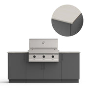 Urban Bonfire Urban Bonfire Sierra 36 Outdoor Kitchen Anthracite / Danae / No C-SIERRA36-AN-DANAE Outdoor Kitchen Pre-Built Bundle
