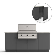 Urban Bonfire Urban Bonfire Sierra 36 Outdoor Kitchen Anthracite / None / Yes C-SIERRA36-AN-BCKP Outdoor Kitchen Pre-Built Bundle