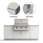 Urban Bonfire Urban Bonfire Sierra 36 Outdoor Kitchen Chantilly / Danae / Yes C-SIERRA36-CH-DANAE-BCKP Outdoor Kitchen Pre-Built Bundle