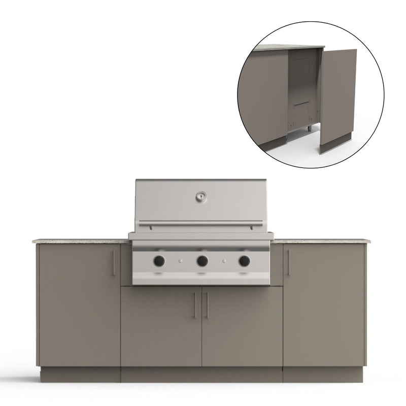Urban Bonfire Urban Bonfire Sierra 36 Outdoor Kitchen Clay / None / Yes C-SIERRA36-CL-BCKP Outdoor Kitchen Pre-Built Bundle