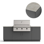 Urban Bonfire Urban Bonfire Sierra 42 Outdoor Kitchen Anthracite / Keon / No C-SIERRA42-AN-KEON Outdoor Kitchen Pre-Built Bundle