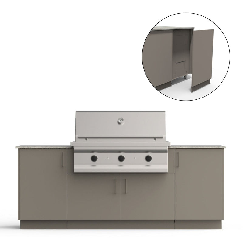 Urban Bonfire Urban Bonfire Sierra 42 Outdoor Kitchen Clay / None / Yes C-SIERRA42-CL-BCKP Outdoor Kitchen Pre-Built Bundle