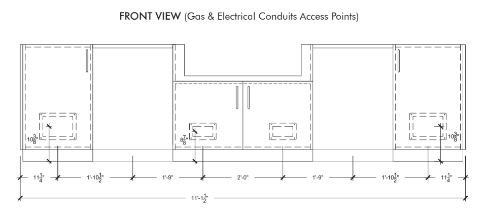 Urban Bonfire Urban Bonfire Tundra 36 Outdoor Kitchen Outdoor Kitchen Pre-Built Bundle