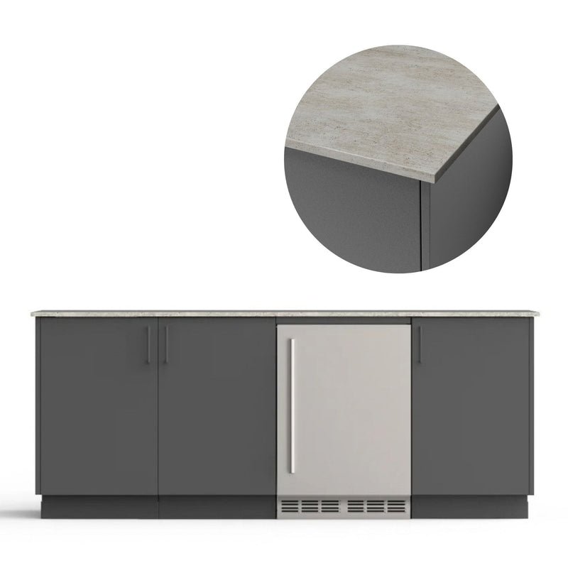 Urban Bonfire Urban Bonfire Vermont Outdoor Kitchen Anthracite / Keon / No C-VERMONT-AN-KEON Outdoor Kitchen Pre-Built Bundle