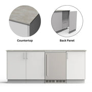 Urban Bonfire Urban Bonfire Vermont Outdoor Kitchen Chantilly / Keon / Yes C-VERMONT-CH-KEON-BCKP Outdoor Kitchen Pre-Built Bundle