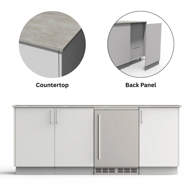 Urban Bonfire Urban Bonfire Vermont Outdoor Kitchen Chantilly / Keon / Yes C-VERMONT-CH-KEON-BCKP Outdoor Kitchen Pre-Built Bundle