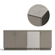 Urban Bonfire Urban Bonfire Vermont Outdoor Kitchen Clay / Keon / No C-VERMONT-CL-KEON Outdoor Kitchen Pre-Built Bundle