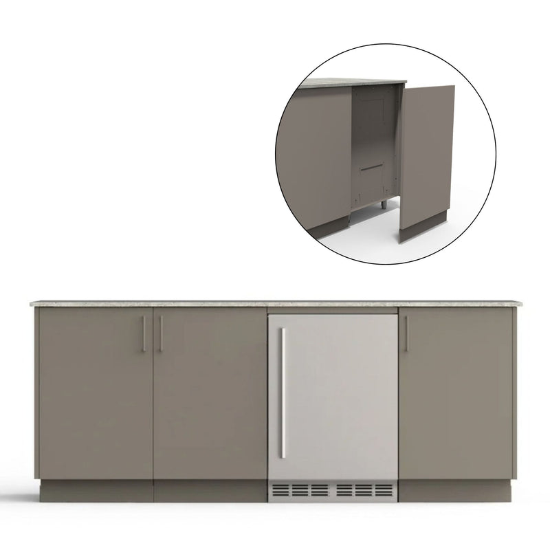 Urban Bonfire Urban Bonfire Vermont Outdoor Kitchen Clay / None / Yes C-VERMONT-CL-BCKP Outdoor Kitchen Pre-Built Bundle