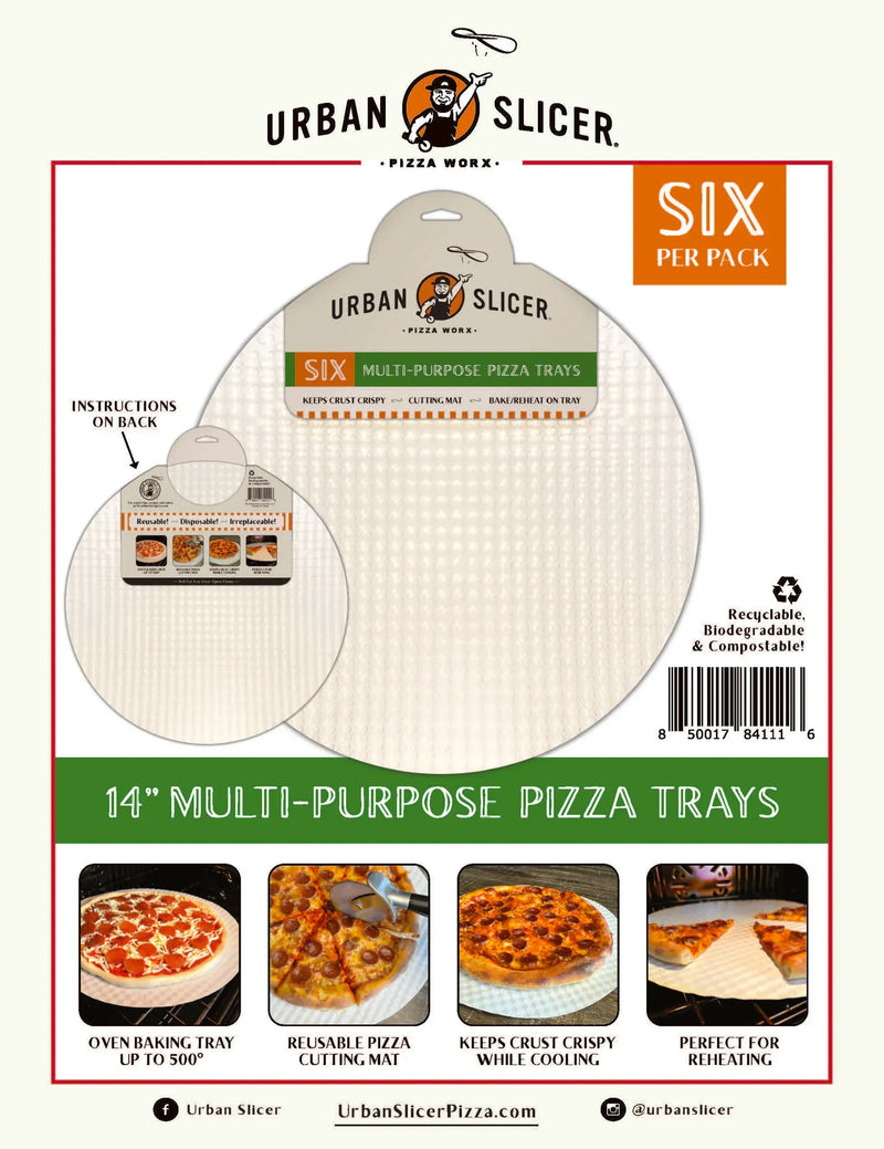 Urban Slicer Urban Slicer 14" Multi-Use Pizza Tray (6 Pack) UBS-84111 Accessory Pizza 850017841116