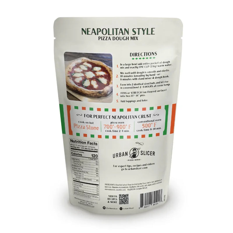 Urban Slicer Urban Slicer Neapolitan Style Pizza Dough Mix (13.4oz) UBS-84101 Pizza Ingredients 850017841017