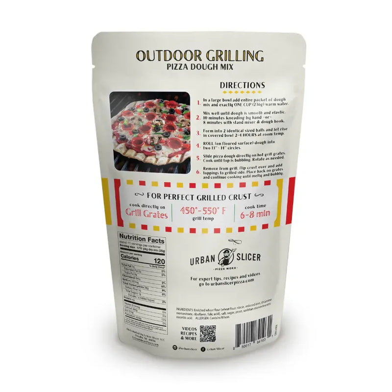 Urban Slicer Urban Slicer Outdoor Grilling Pizza Dough Mix (13.4oz) UBS-84103 Pizza Ingredients 850017841031
