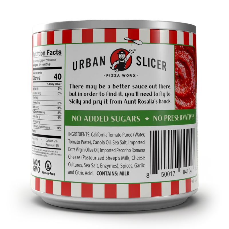 Urban Slicer Urban Slicer Pizza Sauce (8oz) UBS-84104 Pizza Ingredients 850017841048