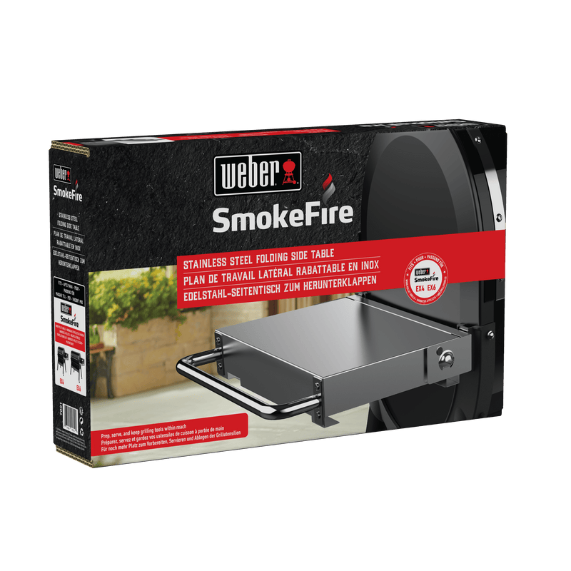 Weber Weber 7001 SMOKEFIRE Folding Side Table 7001 Accessory Side Shelves & Table 077924153105