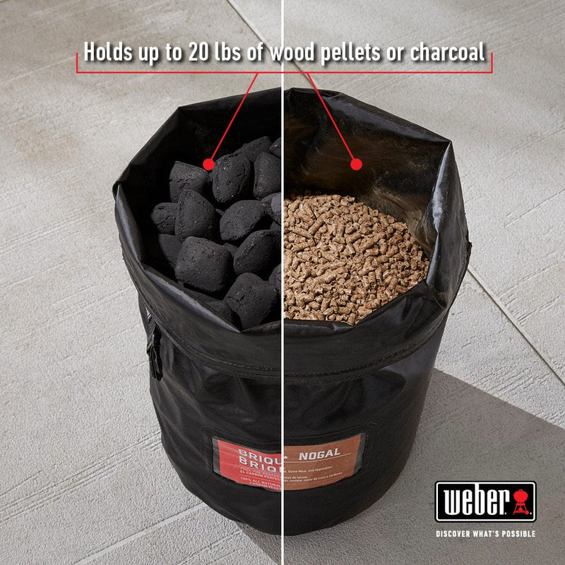 Weber Weber 7007 Wood Pellets & Charcoal Storage Bag 7007 Accessory Pellet Storage 077924153099