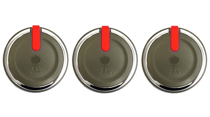 Weber Weber Control Knob (Set of 3) 66047 66047 Part Control Knob & Bezel