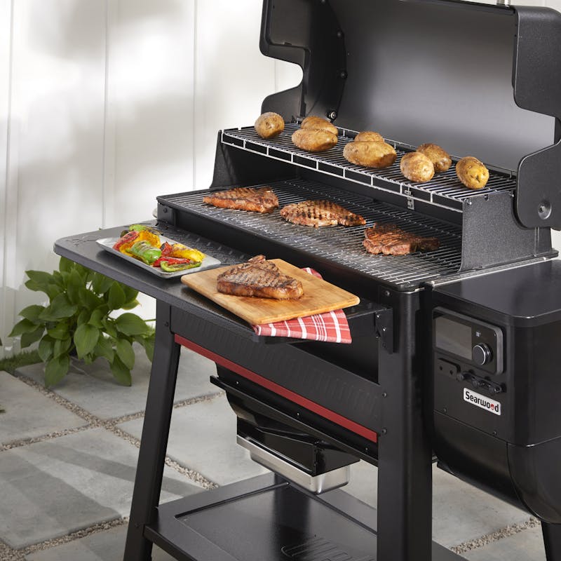 Weber Weber Folding Front Table For Searwood XL 600 Pellet Grill 3400109 3400109 Accessory Side Shelves & Table