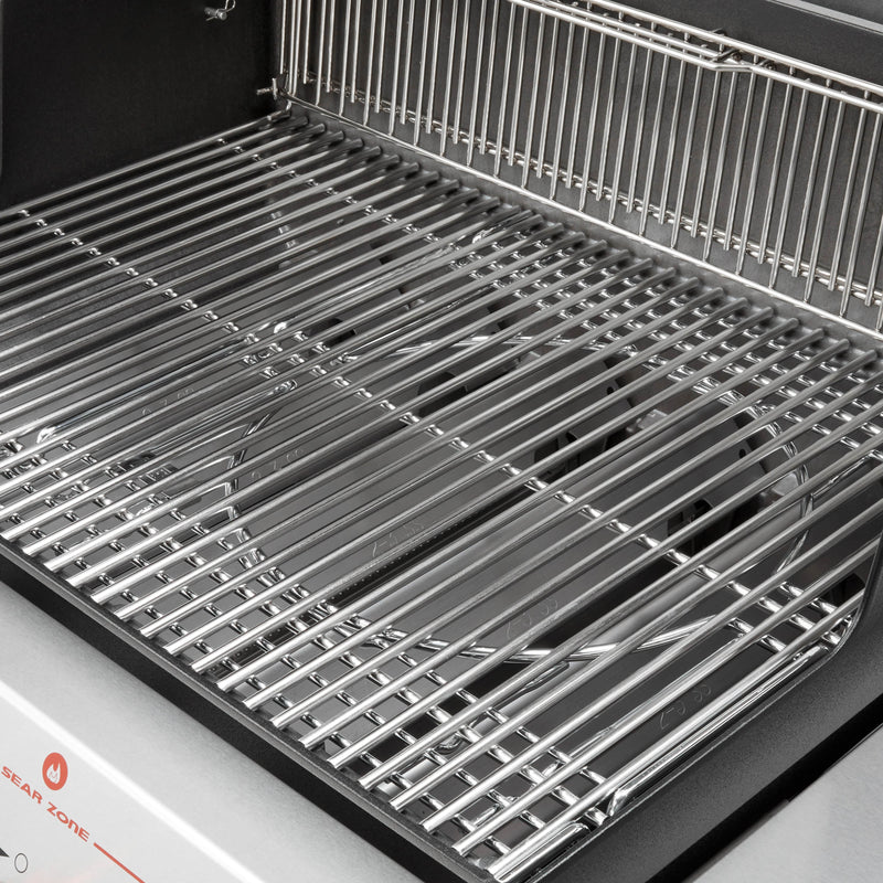 Weber Weber Genesis S-435 4-Burner BBQ in Stainless Steel with Side Burner & Sear Zone Freestanding Gas Grill