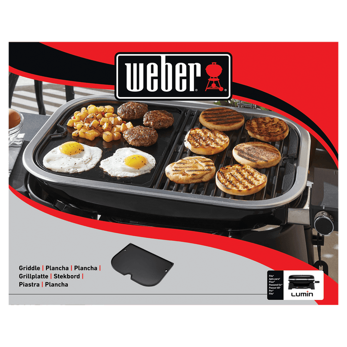 Weber Weber Griddle Lumin Large Compact Electric Grill 6612 6612 Accessory Griddle 077924194214