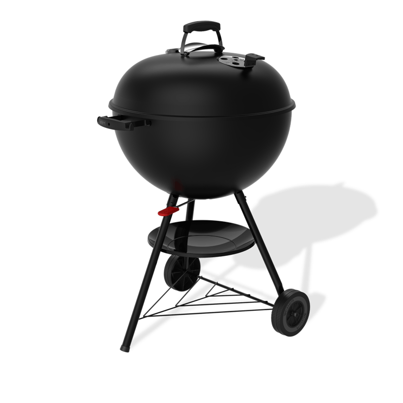 Weber Weber Original 22" Kettle Charcoal Grill Stealth Edition Charcoal / Black 1501278 Freestanding Charcoal Grill 077924898570