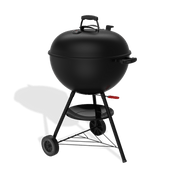 Weber Weber Original 22" Kettle Charcoal Grill Stealth Edition Charcoal / Black 1501278 Freestanding Charcoal Grill 077924898570