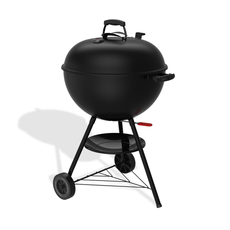 Weber Weber Original 22" Kettle Charcoal Grill Stealth Edition Charcoal / Black 1501278 Freestanding Charcoal Grill 077924898570