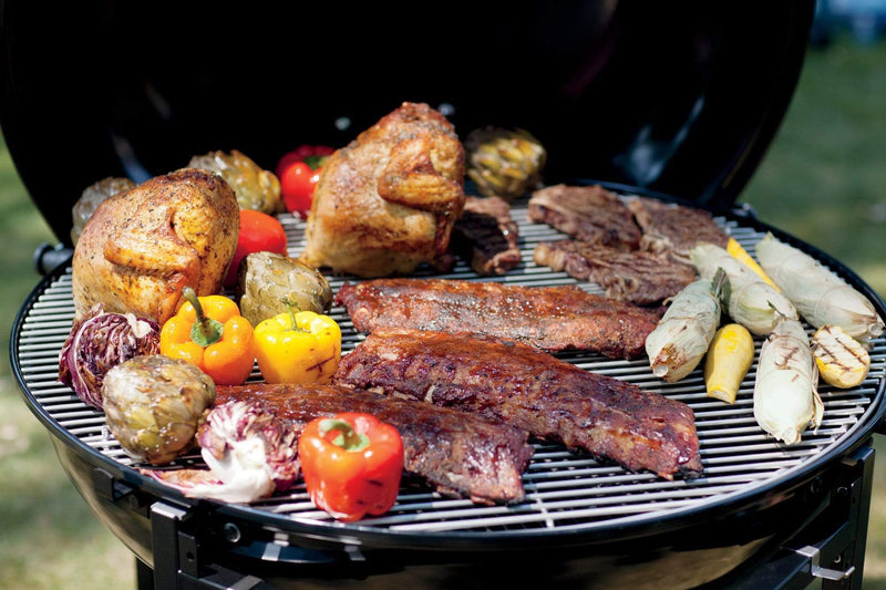Weber Weber Ranch Kettle Charcoal Grill 37" Charcoal / Black 60020 Freestanding Charcoal Grill 077924024177