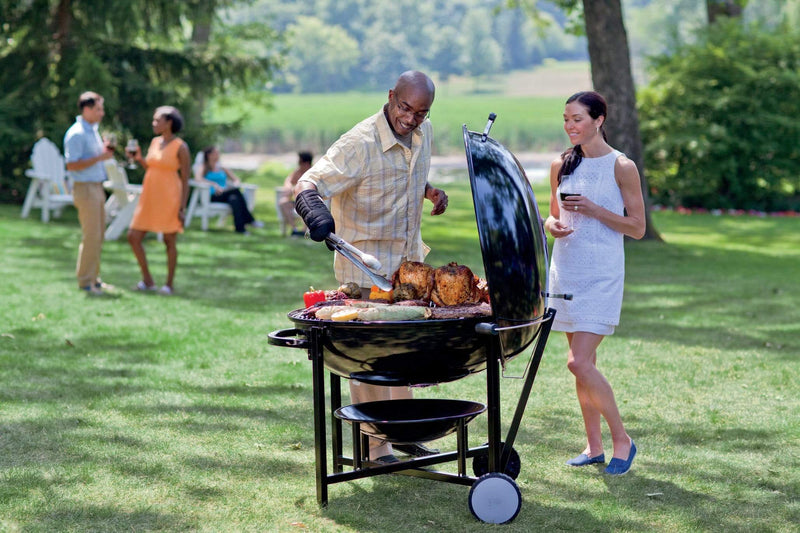 Weber Weber Ranch Kettle Charcoal Grill 37" Charcoal / Black 60020 Freestanding Charcoal Grill 077924024177