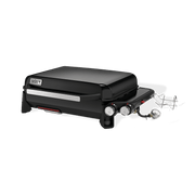 Weber Weber Slate 17" Table Top Rust-Resistant Griddle Propane / Black 1500531 Portable Gas Griddle 077924999550