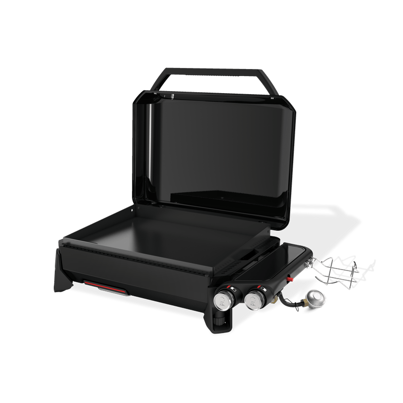 Weber Weber Slate 22" Table Top Rust-Resistant Griddle Propane / Black 1500532 Portable Gas Griddle 077924999666