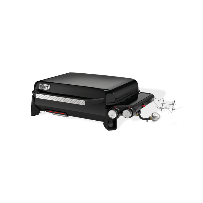 Weber Weber Slate 22" Table Top Rust-Resistant Griddle Propane / Black 1500532 Portable Gas Griddle 077924999666
