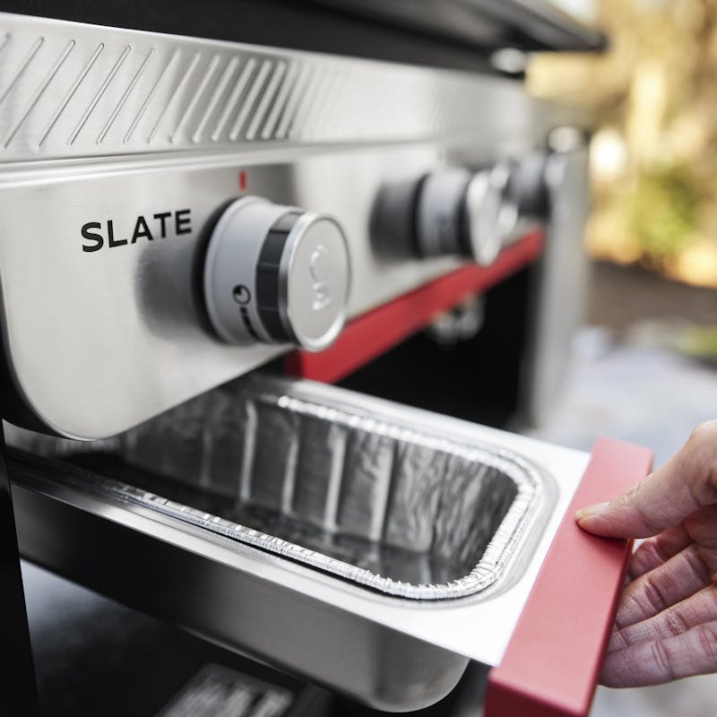 Weber Weber Slate 30" Rust-Resistant Griddle with Extendable Side Table Freestanding Gas Griddle