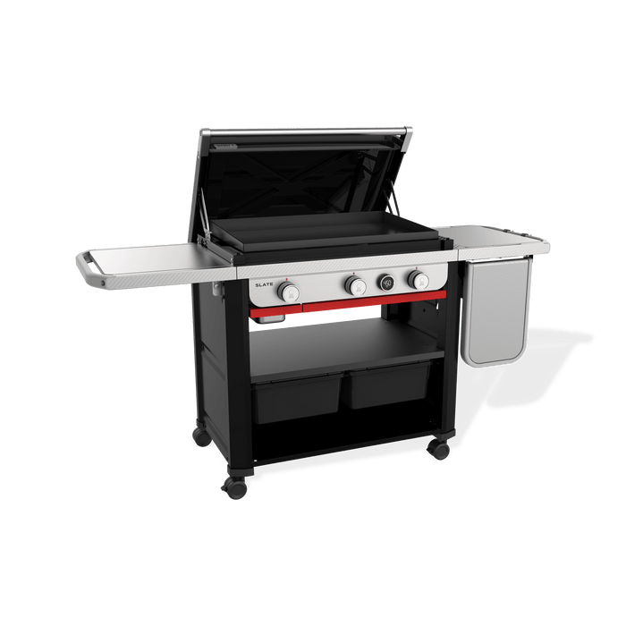 Weber Weber Slate 30" Rust-Resistant Griddle with Extendable Side Table Freestanding Gas Griddle
