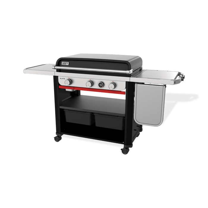 Weber Weber Slate 30" Rust-Resistant Griddle with Extendable Side Table Freestanding Gas Griddle