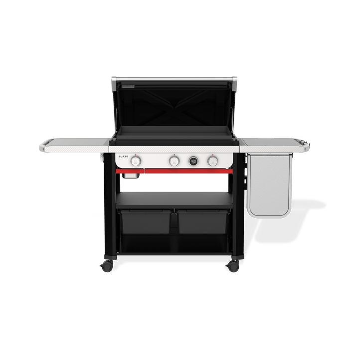 Weber Weber Slate 30" Rust-Resistant Griddle with Extendable Side Table Freestanding Gas Griddle