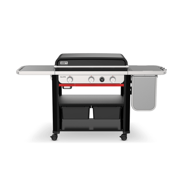 Weber Weber Slate 30" Rust-Resistant Griddle with Extendable Side Table Freestanding Gas Griddle