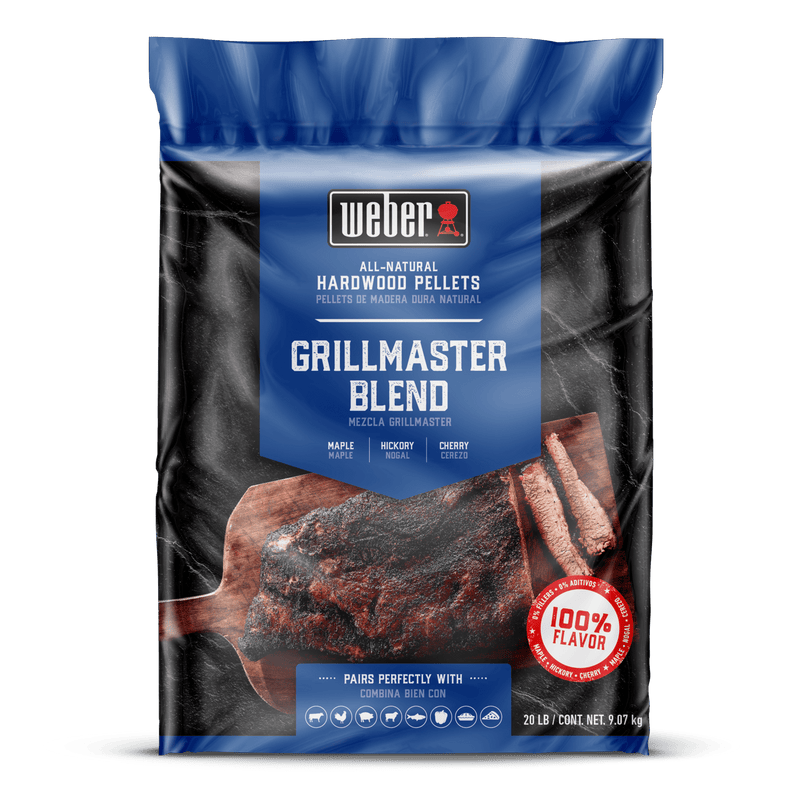 Weber Weber SmokeFire Premium Grillmaster Hardwood Pellets 20lbs 190201 Accessory Smoker Wood Chip & Chunk 077924129773
