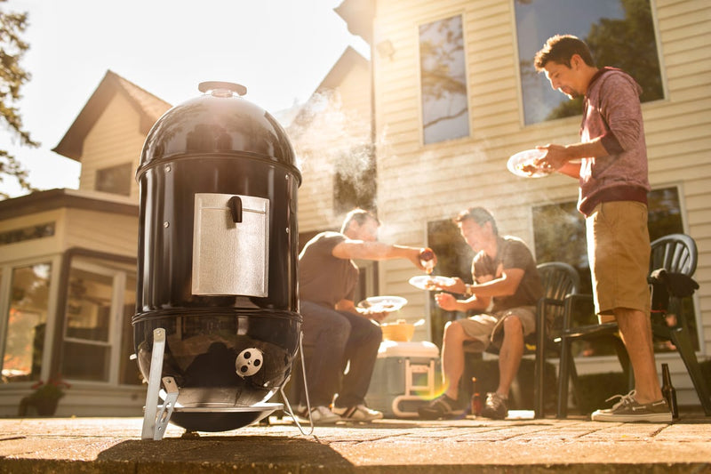 Weber Weber Smokey Mountain Cooker 18" Smoker Black / Charcoal 721001 Freestanding Charcoal Smoker 077924081576
