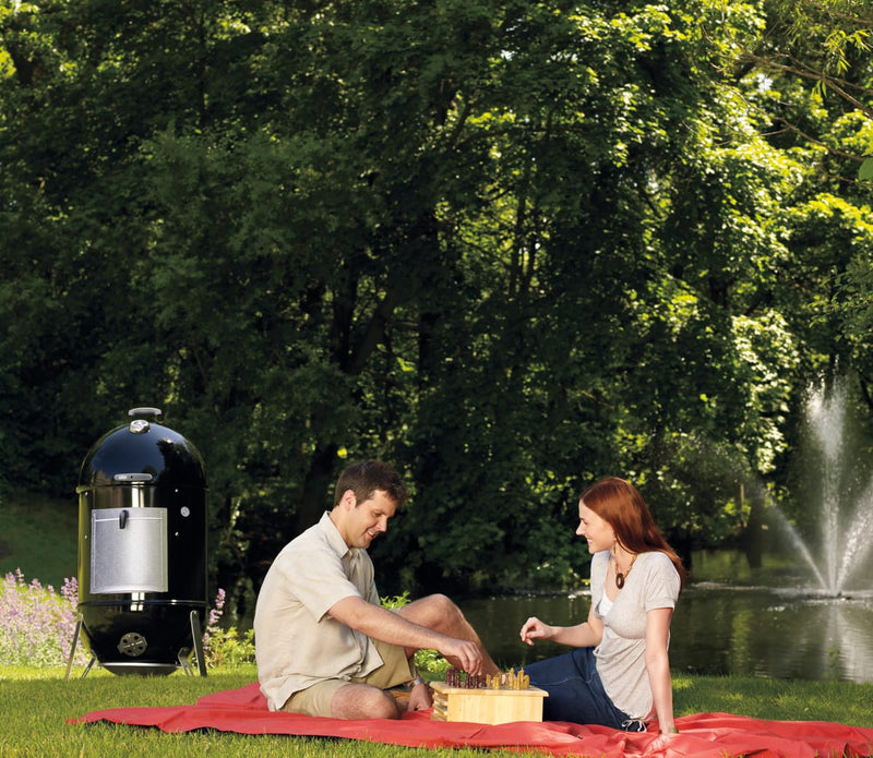 Weber Weber Smokey Mountain Cooker 22" Smoker Black / Charcoal 731001 Freestanding Charcoal Smoker 077924081484